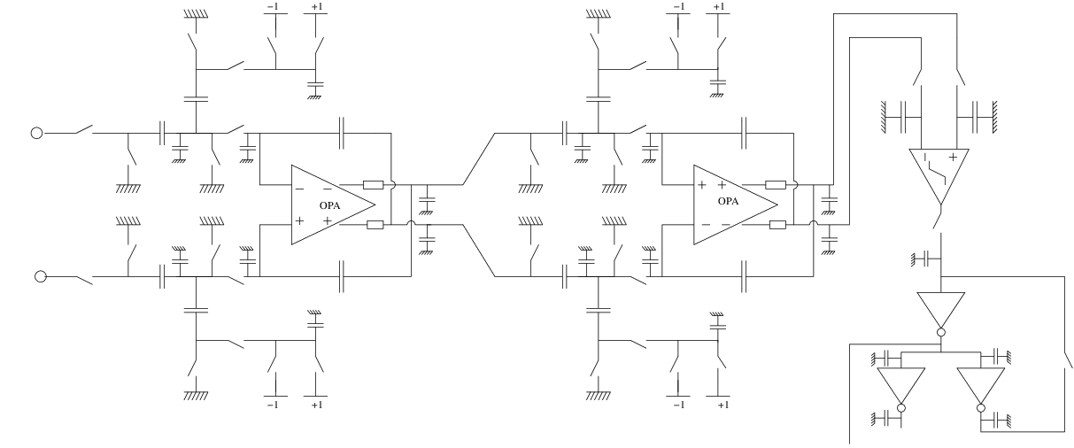 Application fields of nonsmooth dynamics: Switched electrical circuits (delta-sigma converter)  