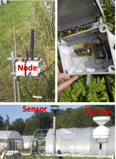AgriSense Platform in an experimental field of INRAE