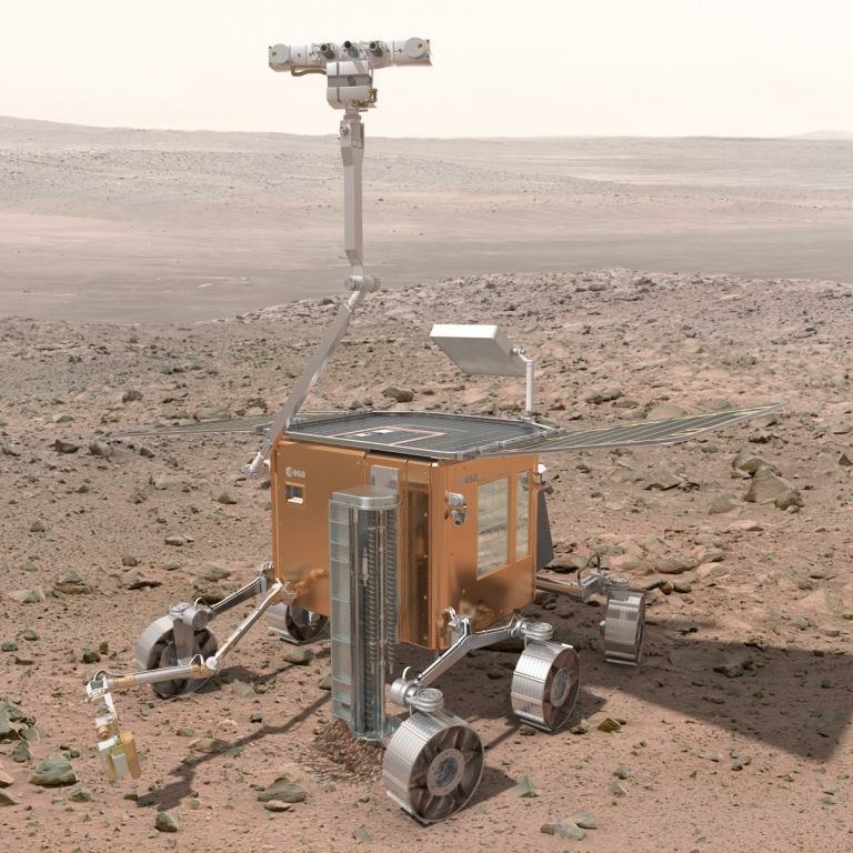 Application fields of nonsmooth dynamics (mechanics):  Robots (ESA ExoMars Rover  )